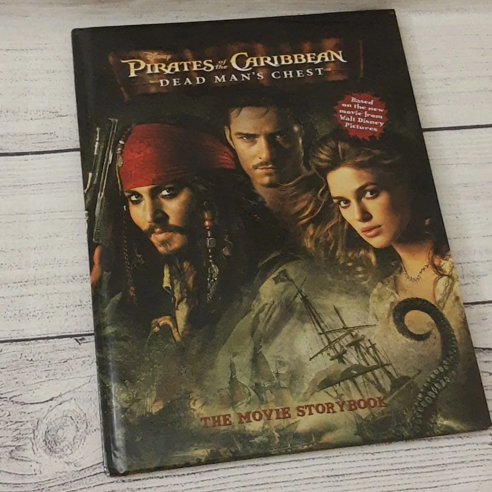 Disney Pirates of the Caribbean Dead Man's Chest Movie Storybook Hardcover Book
